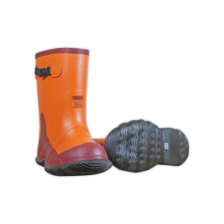 Magid Dielectric Overboots, Plain Toe Toe, Ozone Resistant Rubber, Orange, 9 MDB14-9
